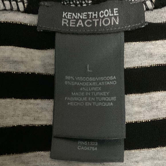 Kenneth Cole Reaction Striped Dress Size L - Picture 3 of 6